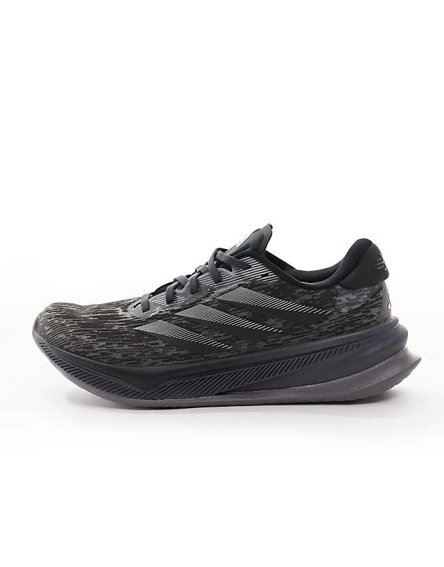 Asos Adidas Running Supernova Lightflow In Black