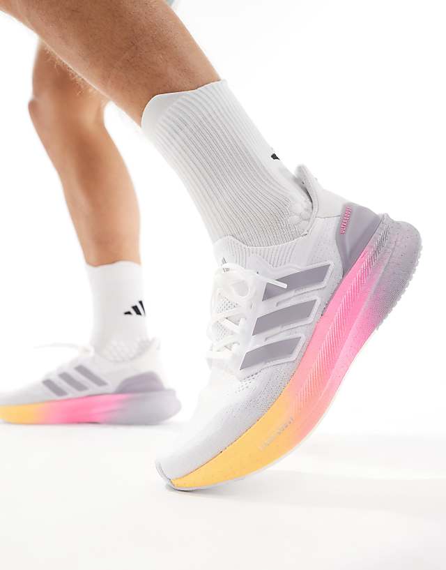 asos adidas Running Ultraboost 5 trainers in white