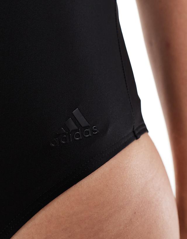 Asos Adidas Swimsuit With Logo Detail In Black