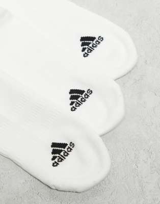 Asos Adidas Training 3 Pack Trainer Socks In White