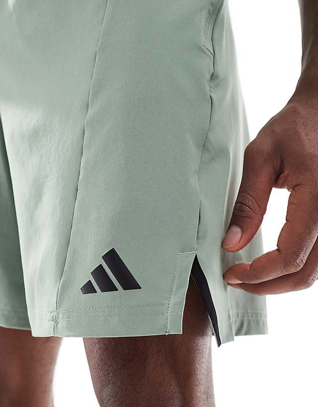 Asos Adidas Training D4T Short In Silver Green