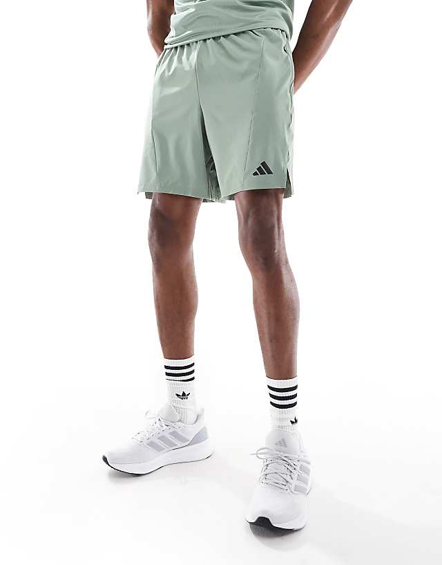 asos adidas Training D4T short in silver green