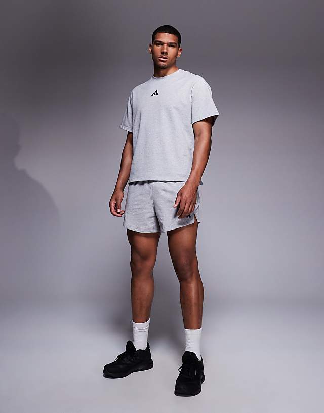 Asos Adidas Training D4T T-shirt In Grey Heather