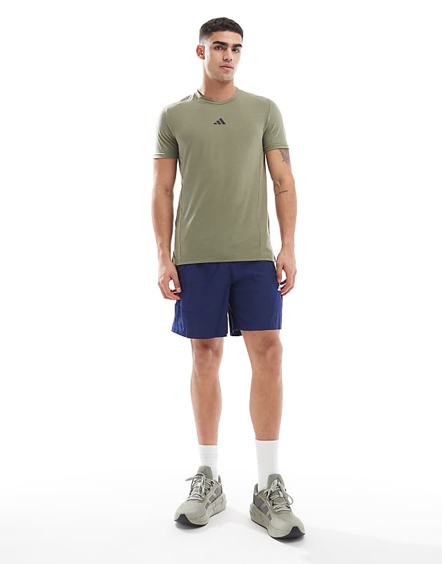 Asos Adidas Training D4T T-shirt In Olive Brown