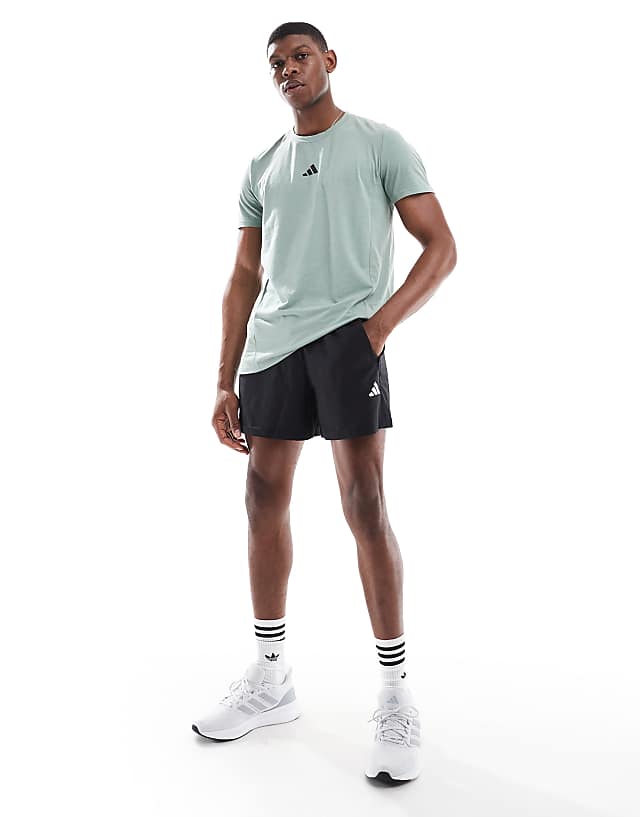 Asos Adidas Training D4T T-shirt In Silver Green