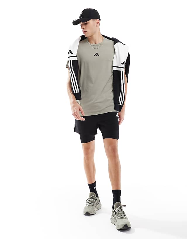 Asos Adidas Training D4T T-shirt In Silver Grey