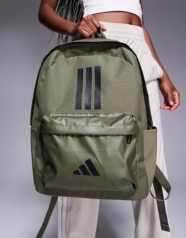 Asos Adidas Training Essentials Backpack In Khaki