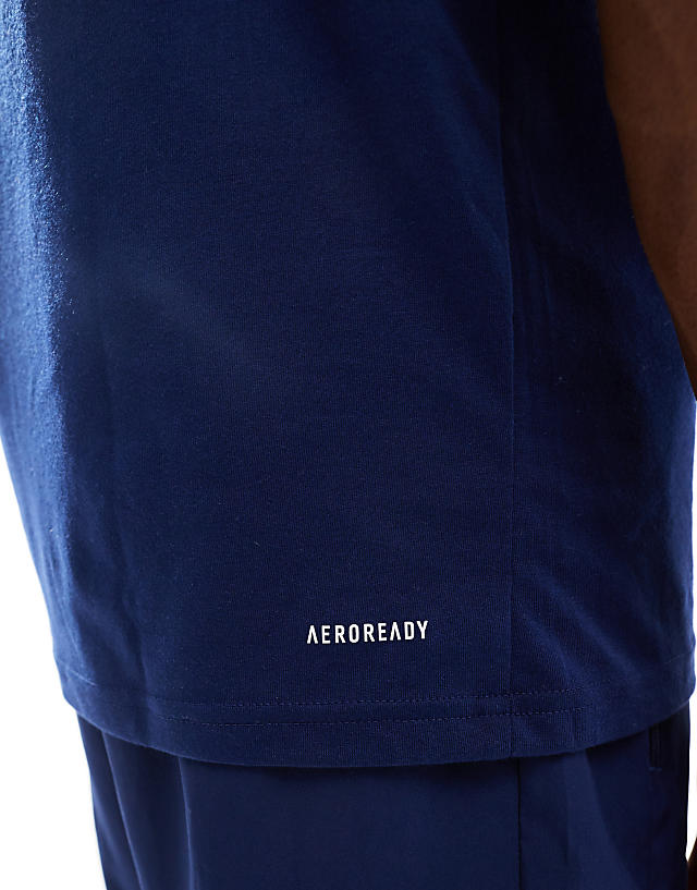 Asos Adidas Training Essentials T-shirt In Blue