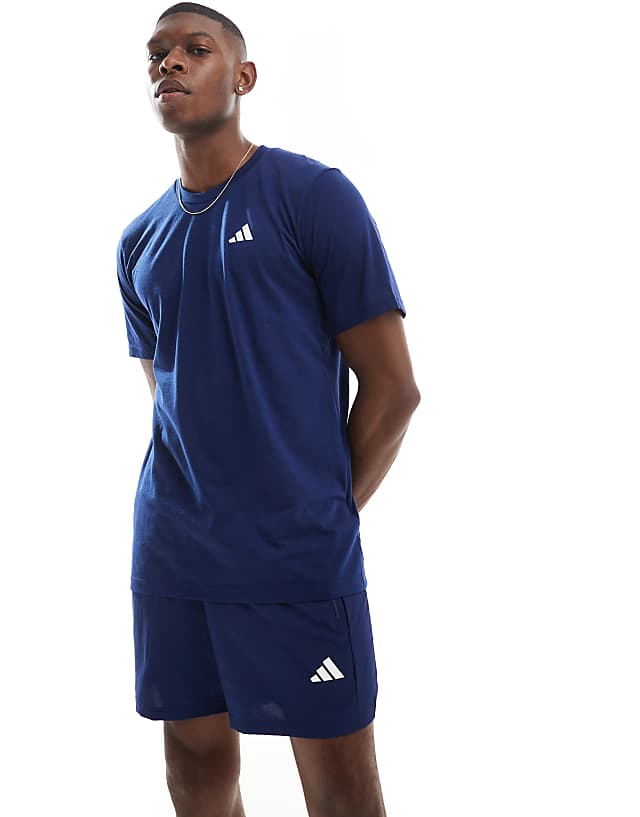 asos adidas Training Essentials t-shirt in blue
