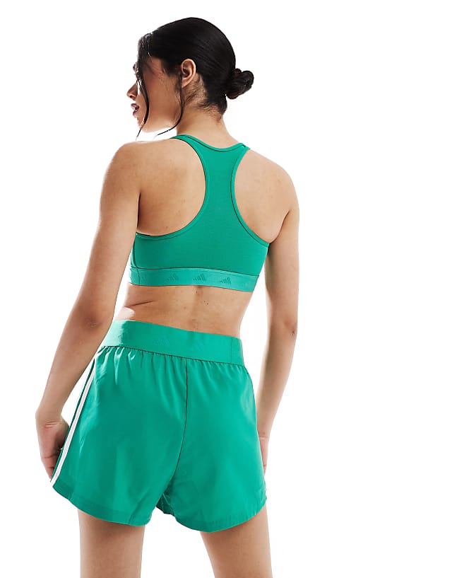 Asos Adidas Training Hyperglam Shorts In Green