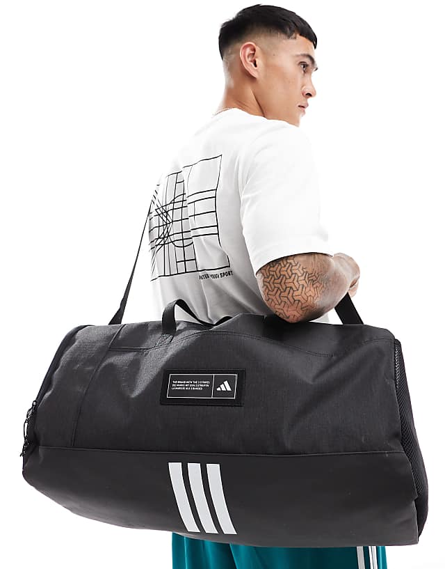 Asos Adidas Training Medium Duffle Bag In Black
