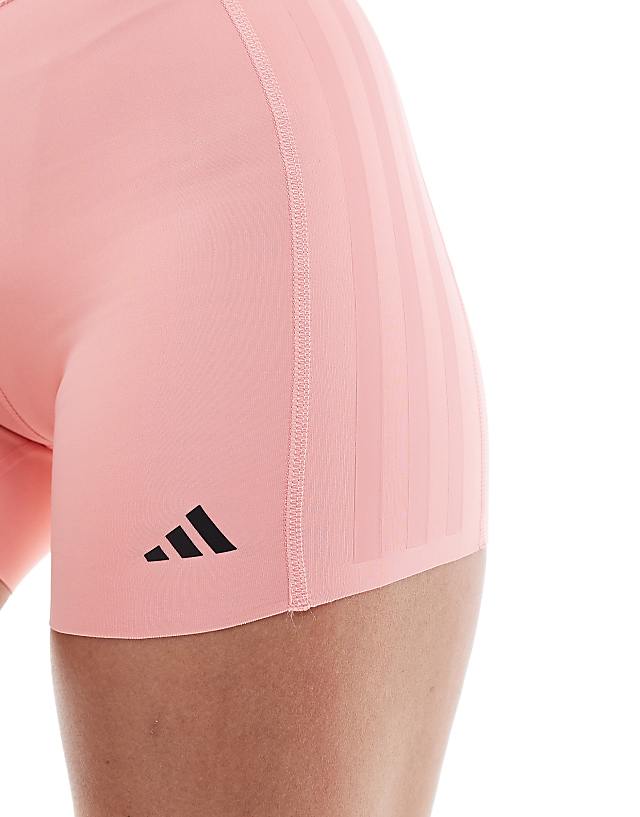 Asos Adidas Training Optime 4" Shorts In Pink
