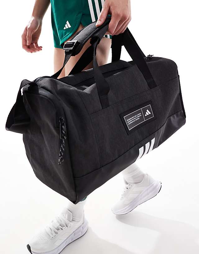 asos adidas Training small duffle bag in black