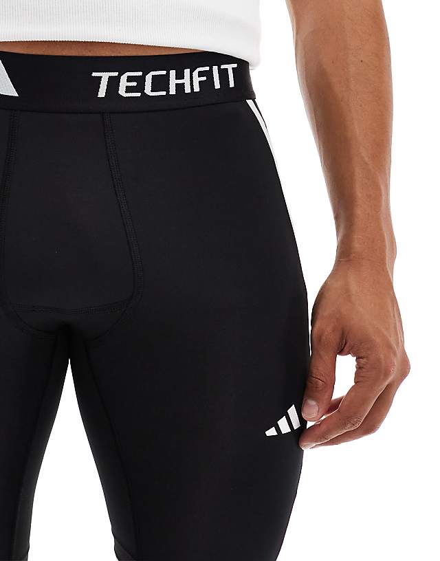 Asos Adidas Training Tech Fit Shorts In Black