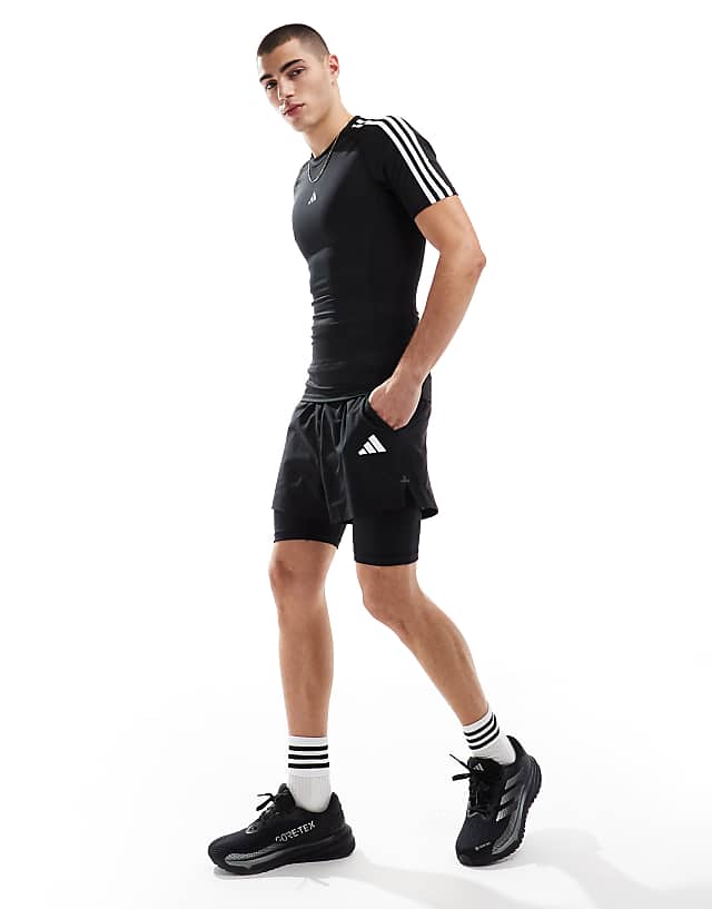 Asos Adidas Training Tech Fit T-shirt In Black