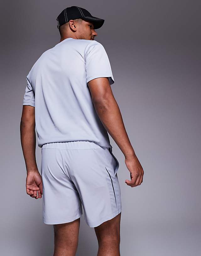 Asos Adidas Training Tech Shorts In Grey