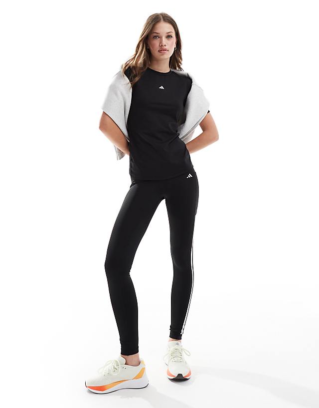 Asos Adidas Training Techfit T-shirt In Black