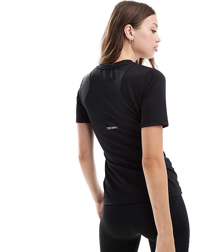 Asos Adidas Training Techfit T-shirt In Black