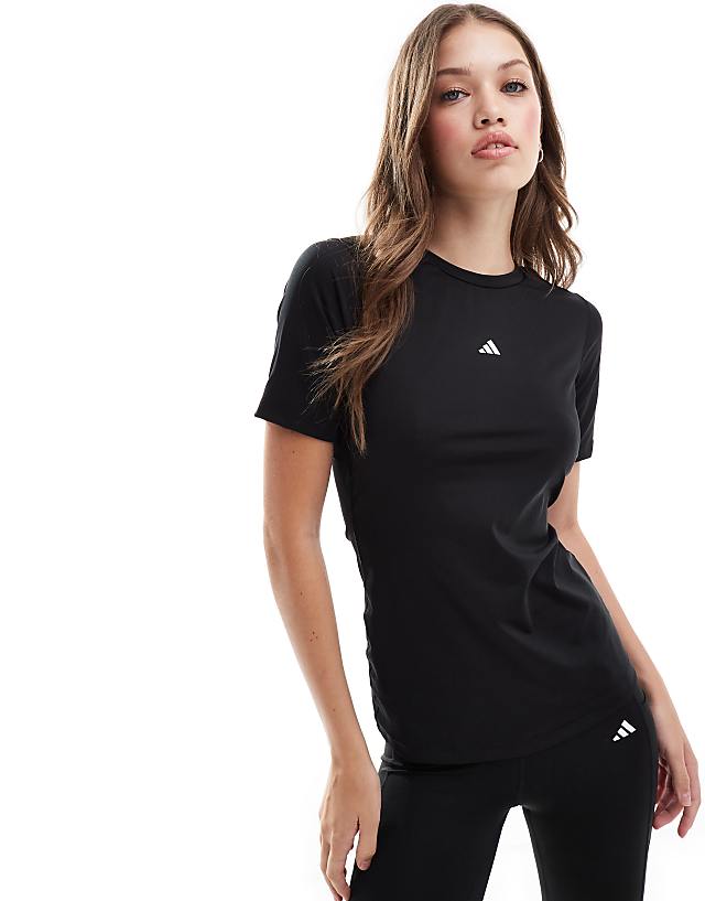 asos adidas Training techfit t-shirt in black