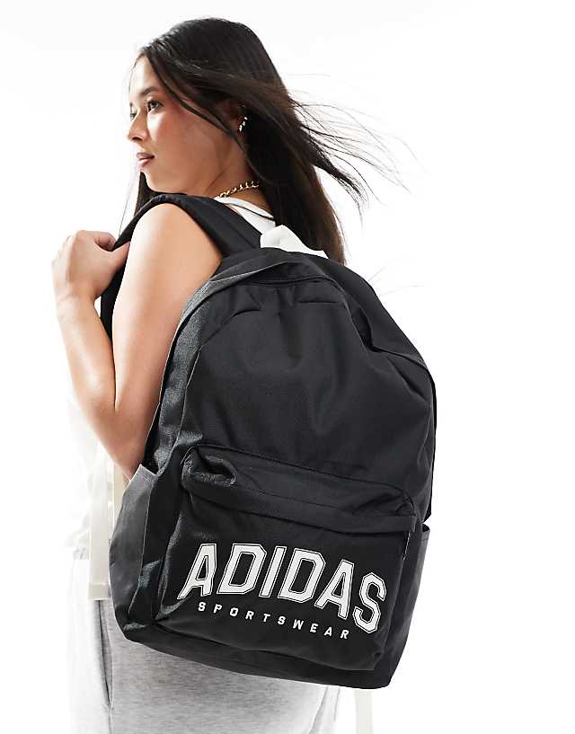 asos adidas Training varsity backpack in black