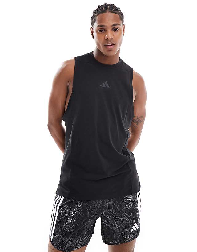 Asos Adidas Training Workout Tank Top In Black