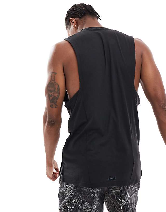 Asos Adidas Training Workout Tank Top In Black