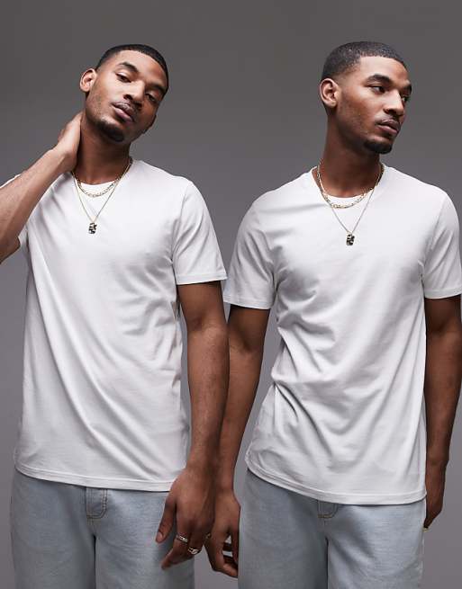 asos AllSaints 2-pack t-shirts in white