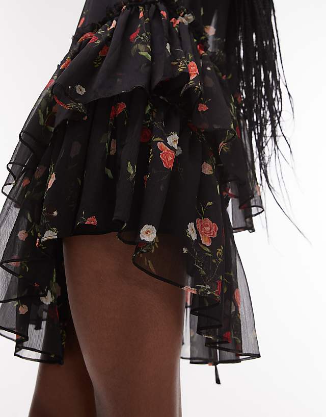 Asos Allsaints Rach Dress In Briar Black