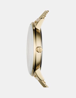 Asos Armani Exchange AX5536 Mesh Watch In Gold