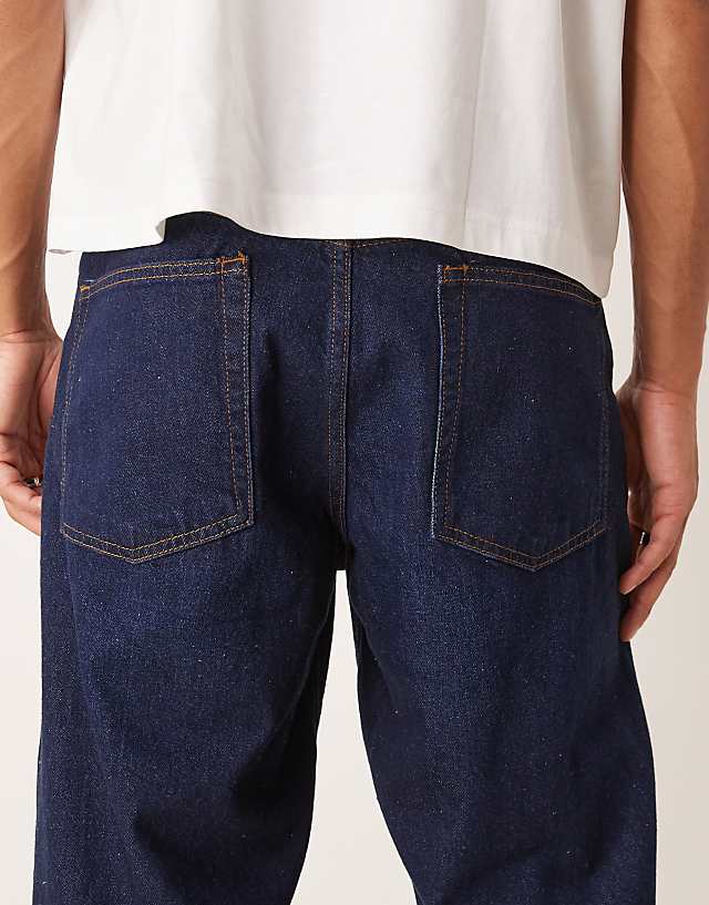 Asos ASOS DESIGN Baggy Jeans In Dark Wash Blue