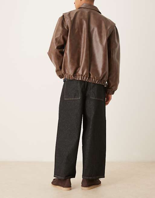 Asos ASOS DESIGN Balloon Jeans In Rinse Wash