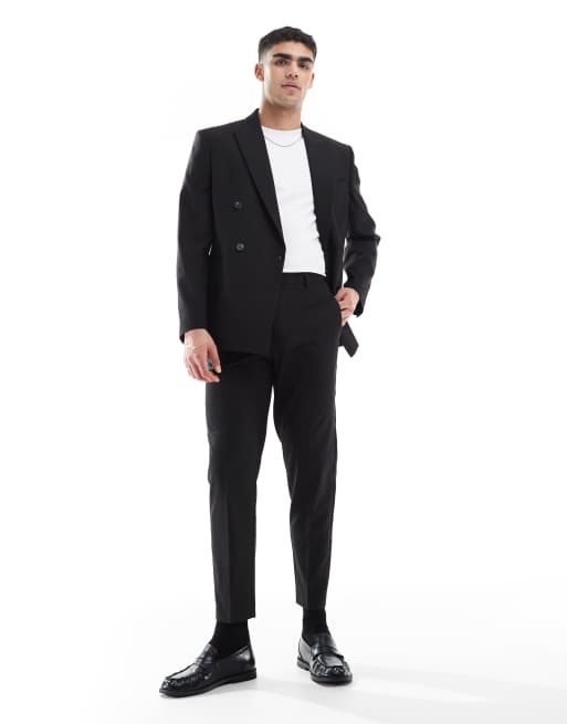 Asos ASOS DESIGN Black Tapered Suit