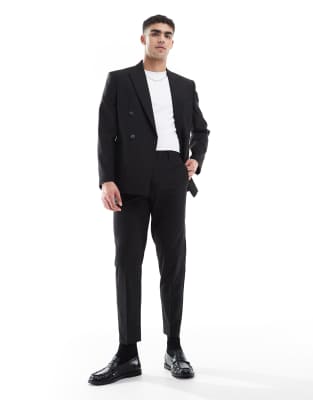 Asos ASOS DESIGN Black Tapered Suit