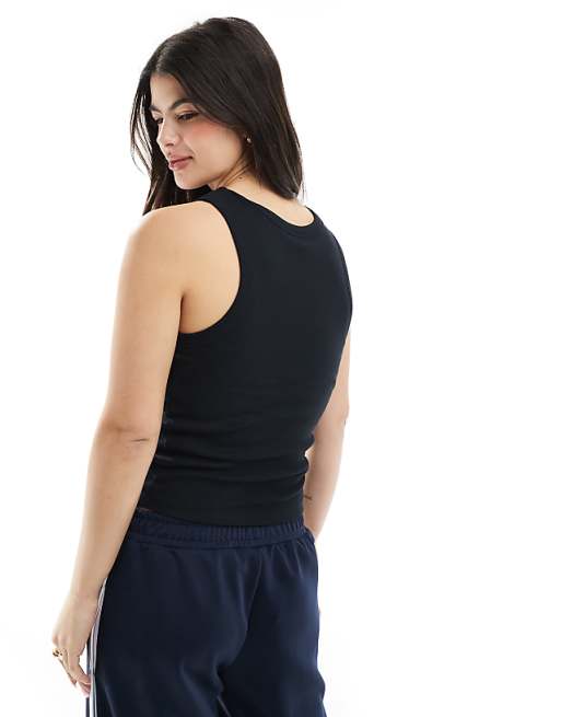 Asos ASOS DESIGN Bra Detail Vest Tops In Black