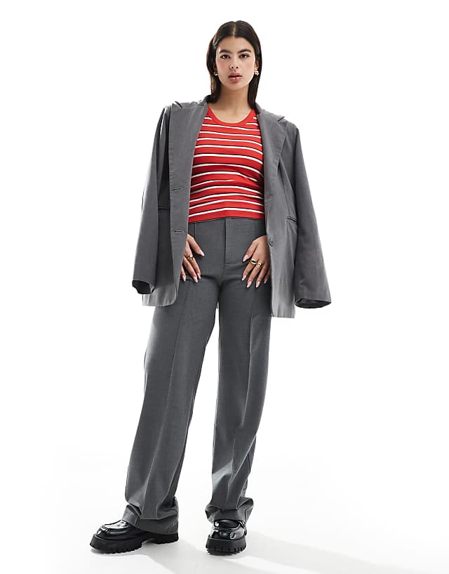 Asos ASOS DESIGN Bra Detail Vest Tops In Red