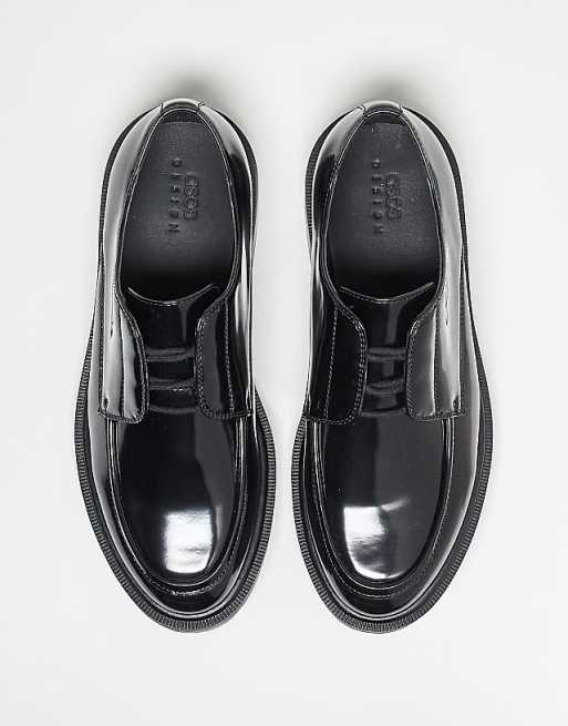 Asos ASOS DESIGN Lace Up Shoes In Black
