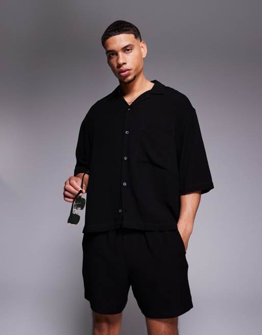 Asos ASOS DESIGN Linen Co-ord In Black