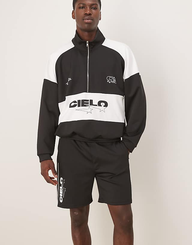 asos ASOS DESIGN linen look co ord in black