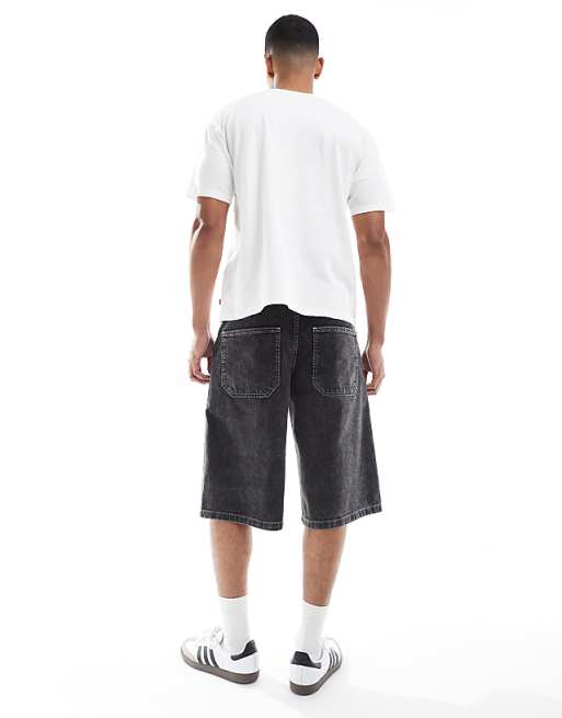 Asos ASOS DESIGN Longer Length Denim Jort In Black