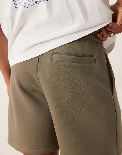 Asos ASOS DESIGN Mid-length Short In Khaki