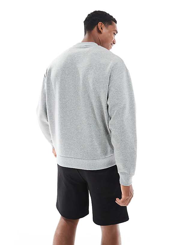 Asos ASOS DESIGN Oversized Crew In Grey Marl
