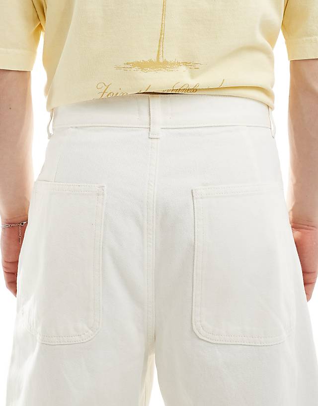 Asos ASOS DESIGN Oversized Jeans In Ecru