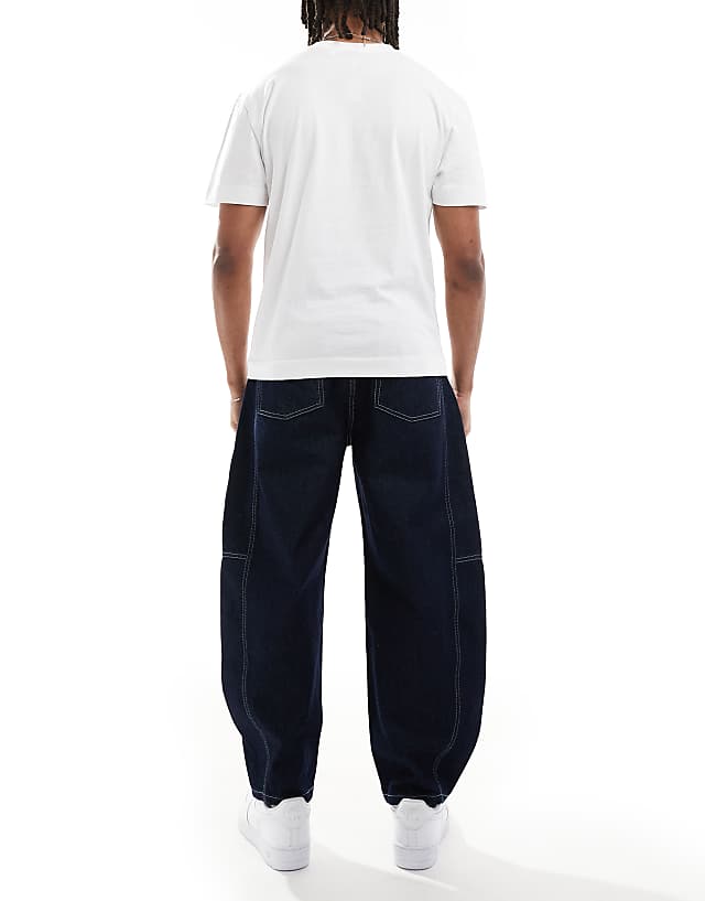 Asos ASOS DESIGN Oversized Jeans In Raw Wash