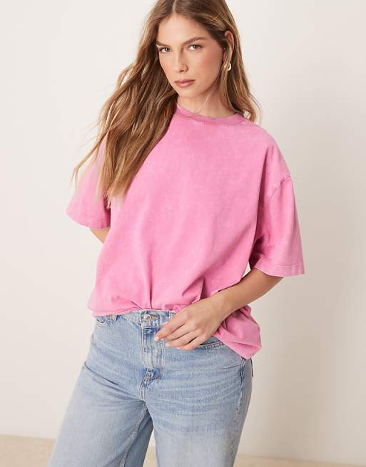 Asos ASOS DESIGN Oversized T-shirt In Washed Pink