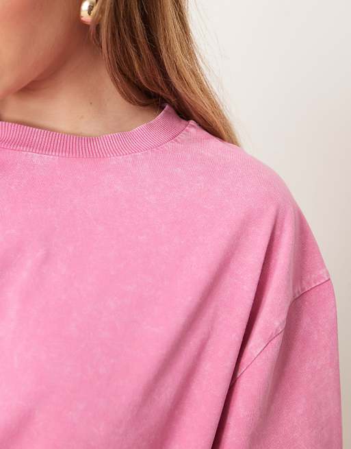 Asos ASOS DESIGN Oversized T-shirt In Washed Pink