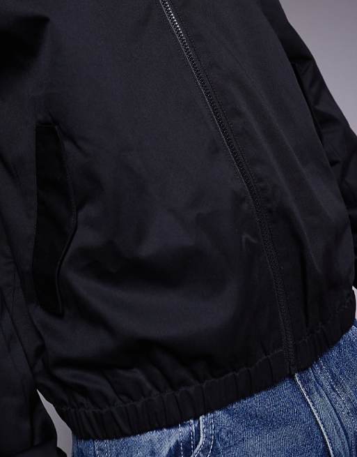 Asos ASOS DESIGN Oversized Track Jacket In Black