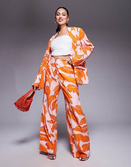 Asos ASOS DESIGN Palm Print Mix And Match