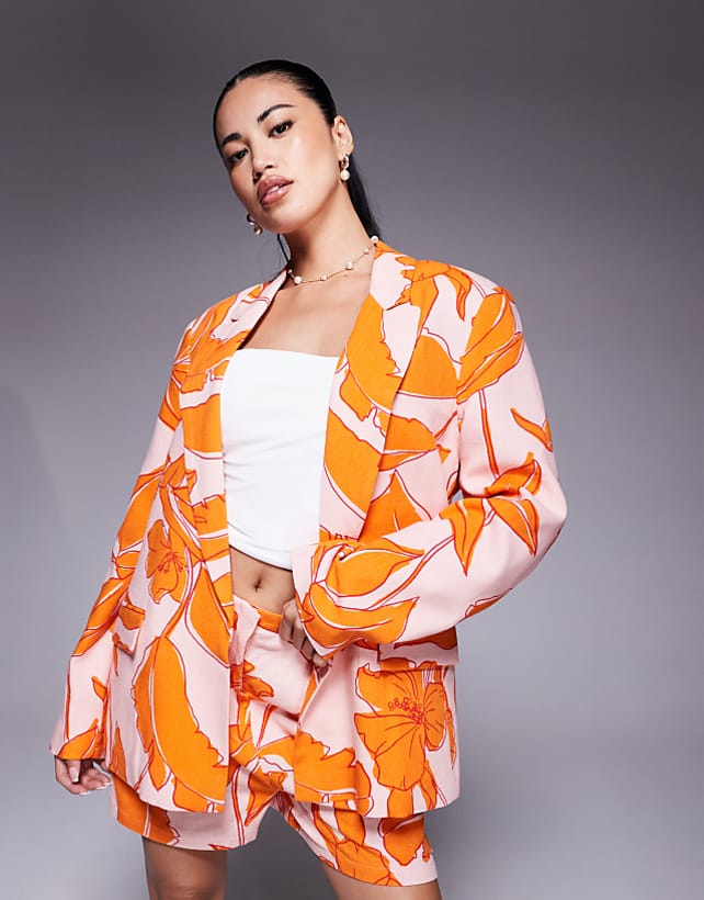 Asos ASOS DESIGN Palm Print Mix And Match