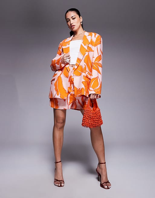 asos ASOS DESIGN palm print mix and match