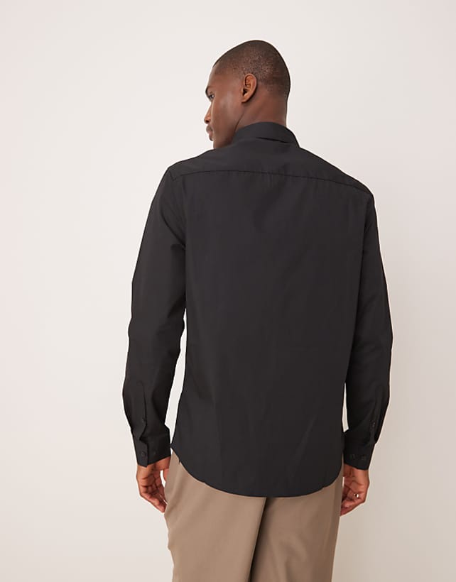 Asos ASOS DESIGN Regular Shirt In Black